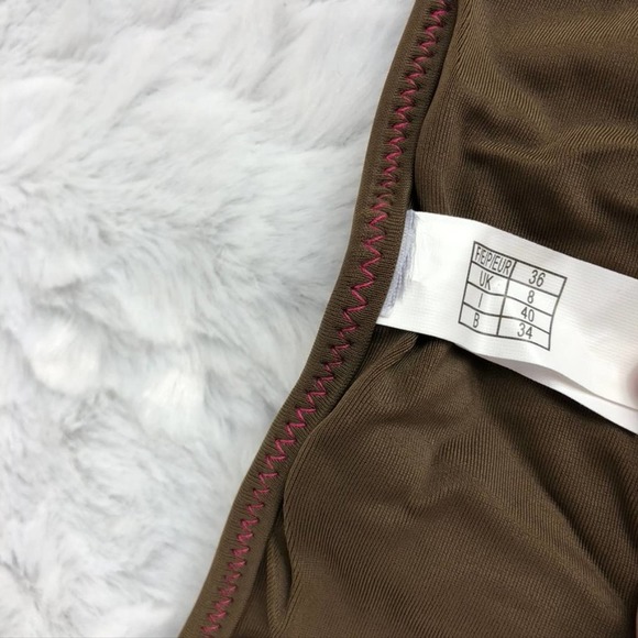 Floral Brown and Pink Bikini Set - Picture 6 of 10